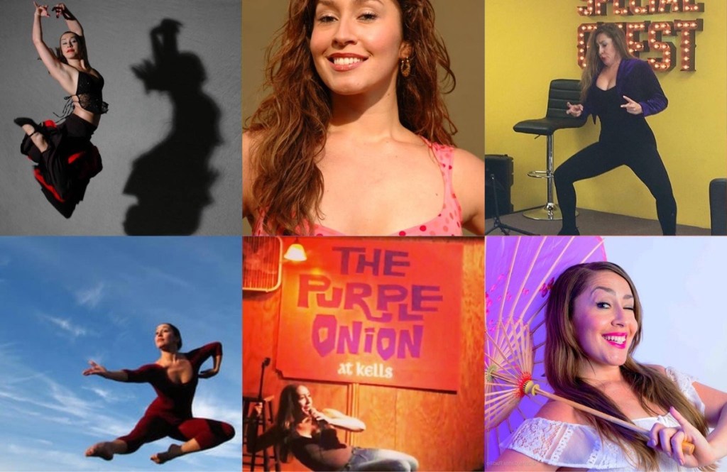 CarOlé Flamenco range collage: dance leaps, comedy stages, and portrait
