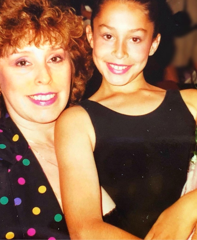 Carolina Lugo with a young CarOlé Flamenco